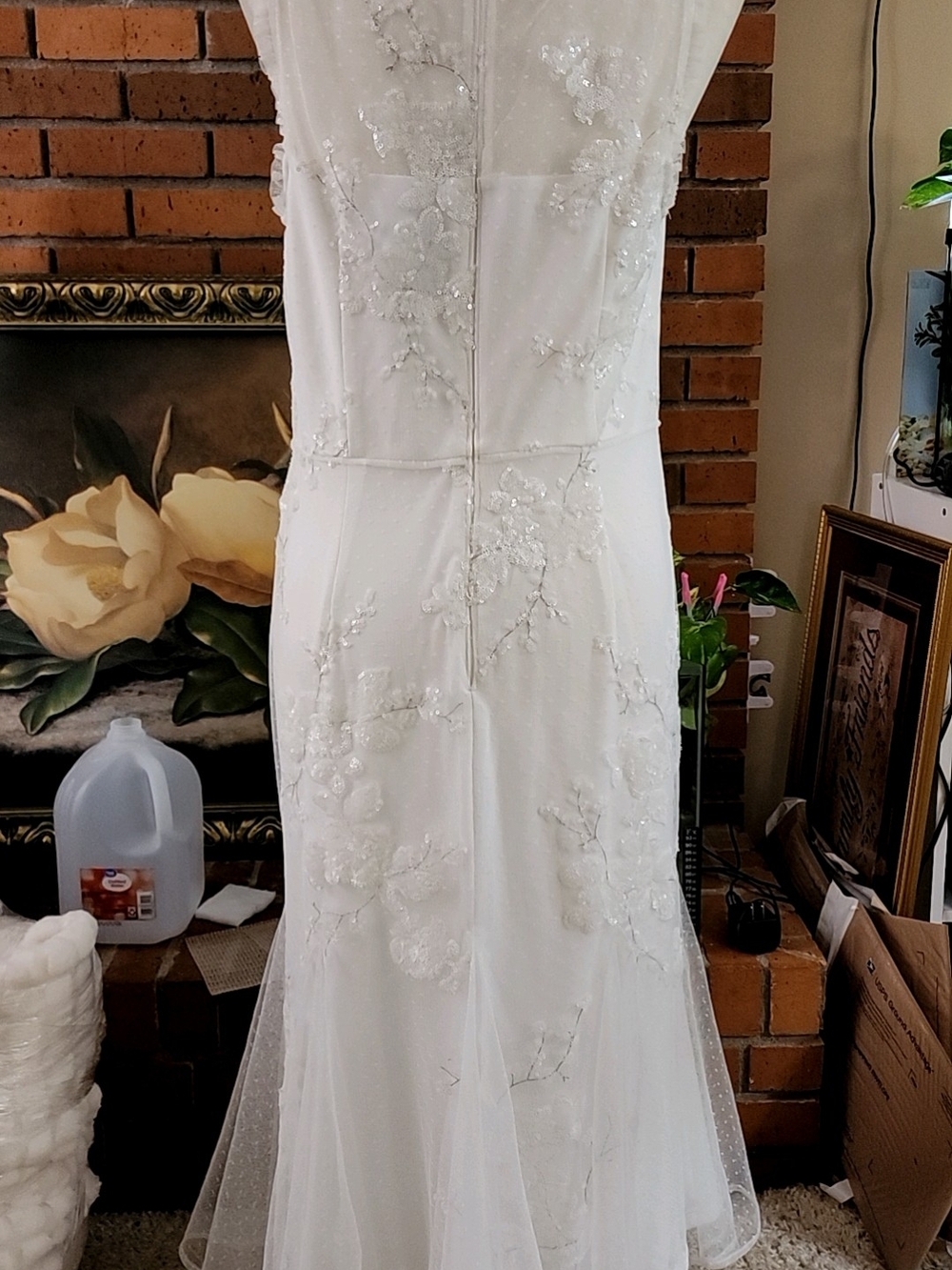 Summer Clearance Adrianna Papell Wedding Dress Size 12 - Picture 7 of 16